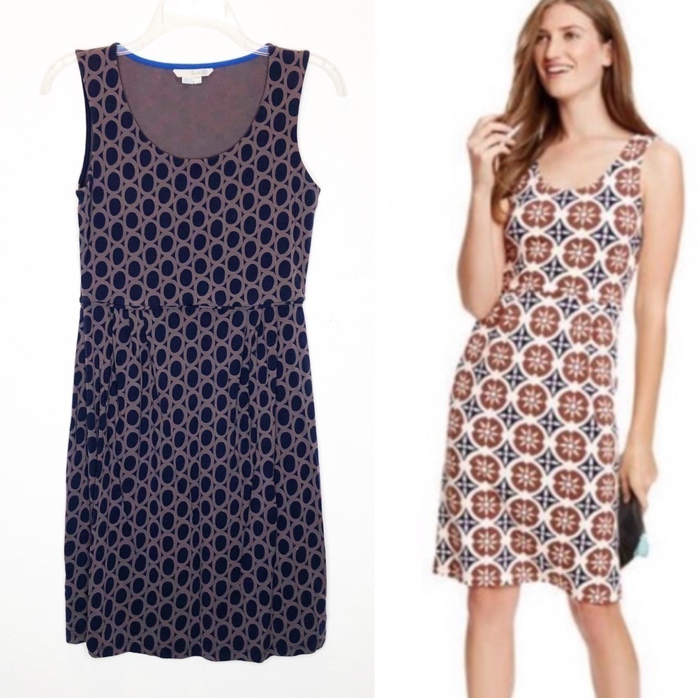 BODEN Mandala Jersey Tank Dress Print Petite